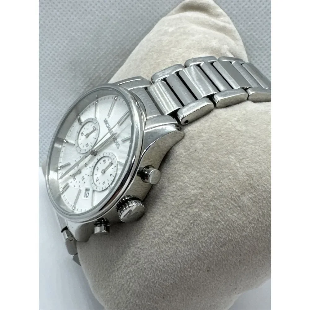 Michael Kors MK5985 Women Silver Stainless Steel Analog Dial Quartz Watch JNA744
